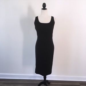Newport News Black Nylon Maxi Dress